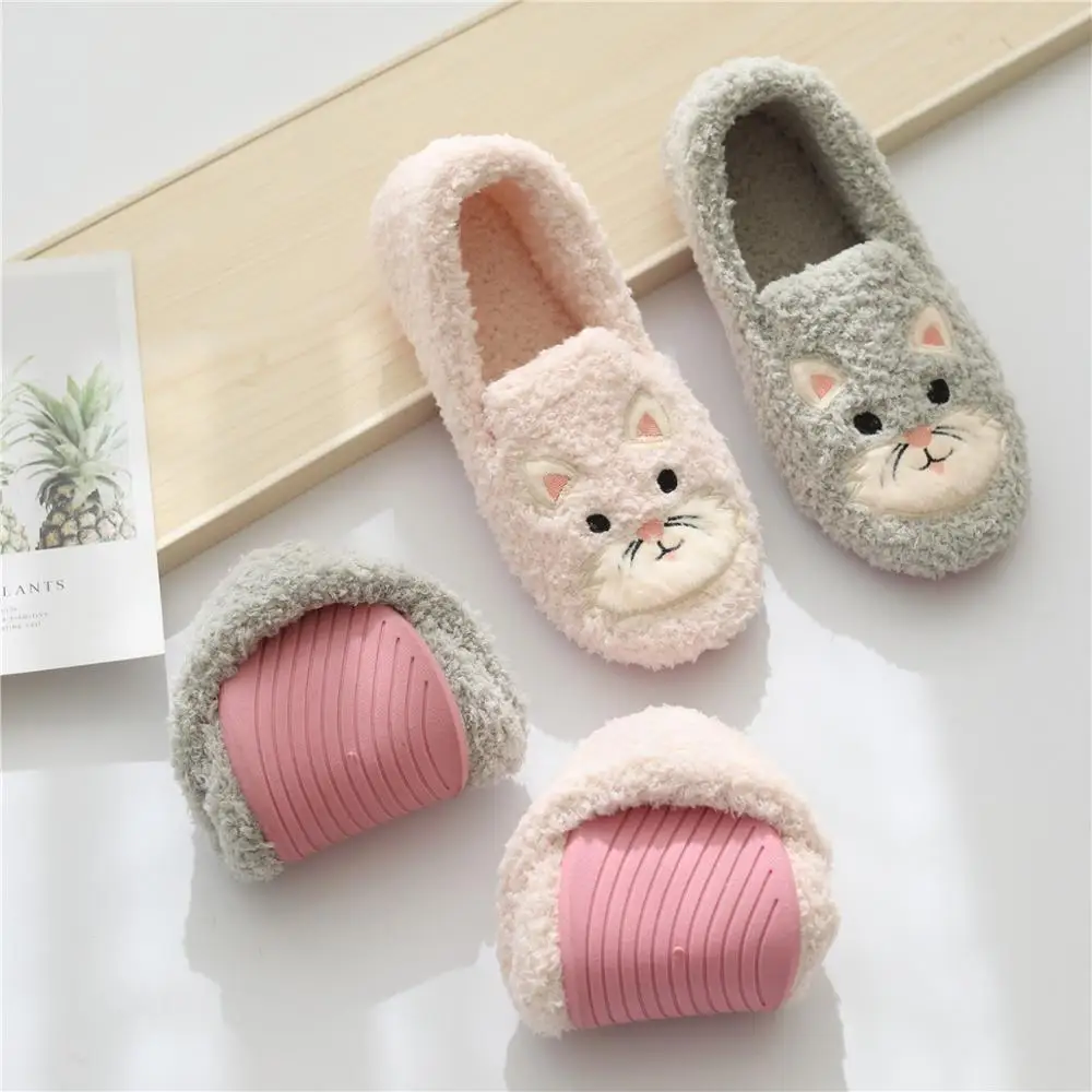 Женские домашние теплые тапочки Millffy розовые серые для семьи большие размеры