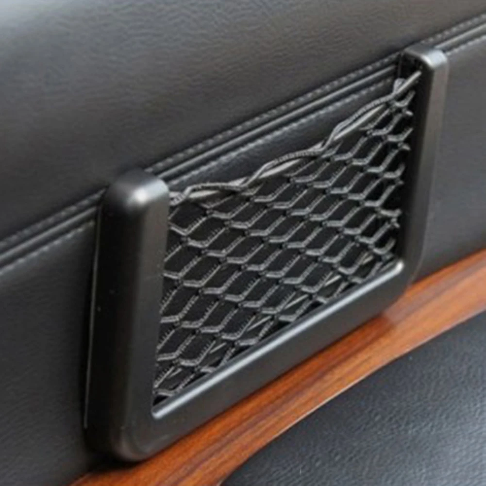 Прочная самоклеящаяся сумка для автомобильного кармана с полой сеткой хранения