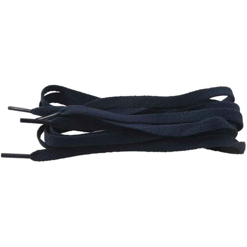 BEAU-120cm шнурки без каблука в популярной расцветке; Shoebands обуви ленты шнурки ремни - Цвет: Navy blue