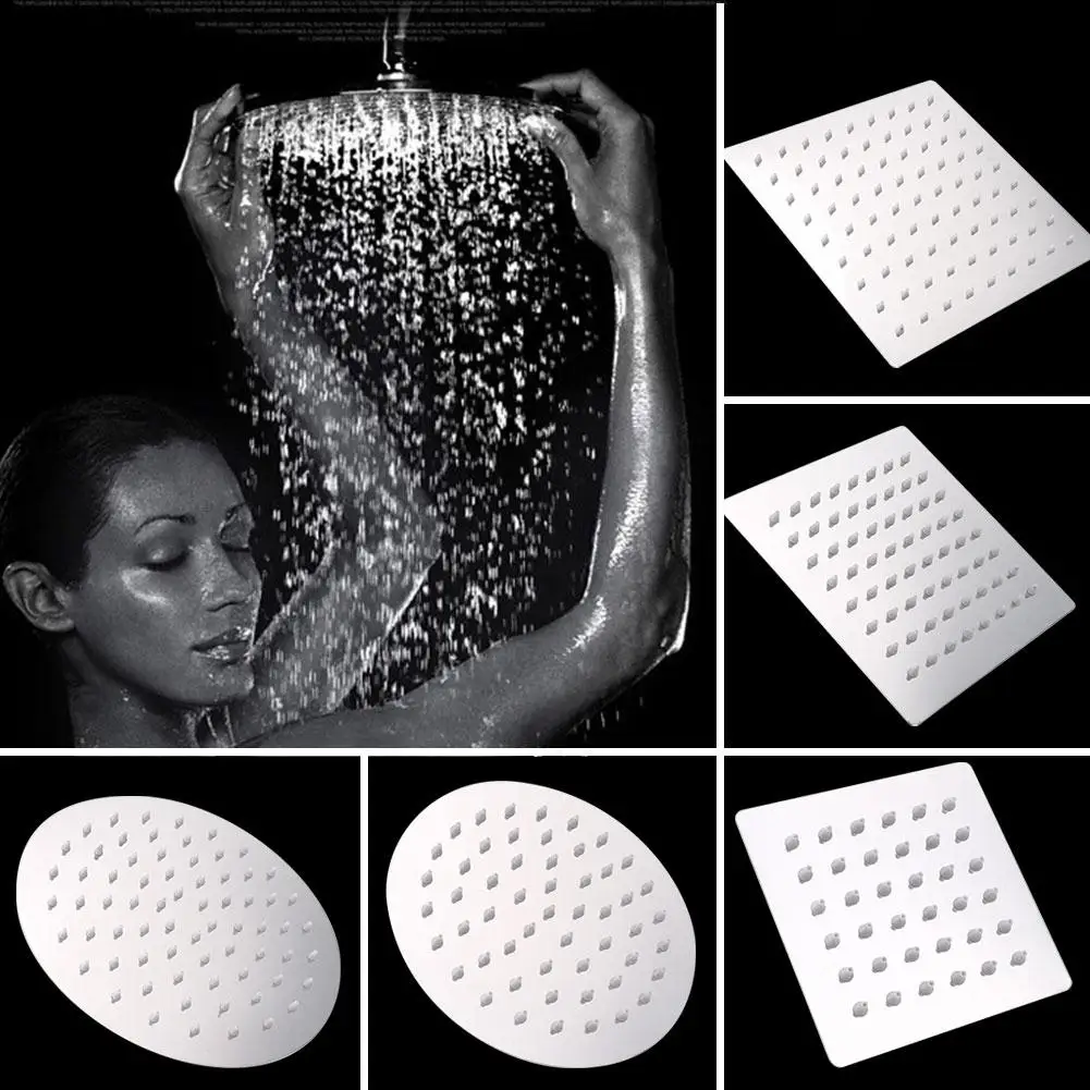 

Sprayer Adjustable Rainfall Shower Thin Top Shower Head Creativity Practical Household High Pressure Water Saving Durable