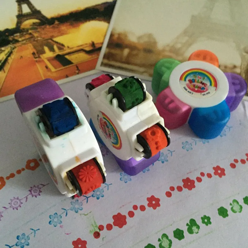 1 шт в лоте цветок прокрутки штампа самостоятельно покрывать краской игрушки для