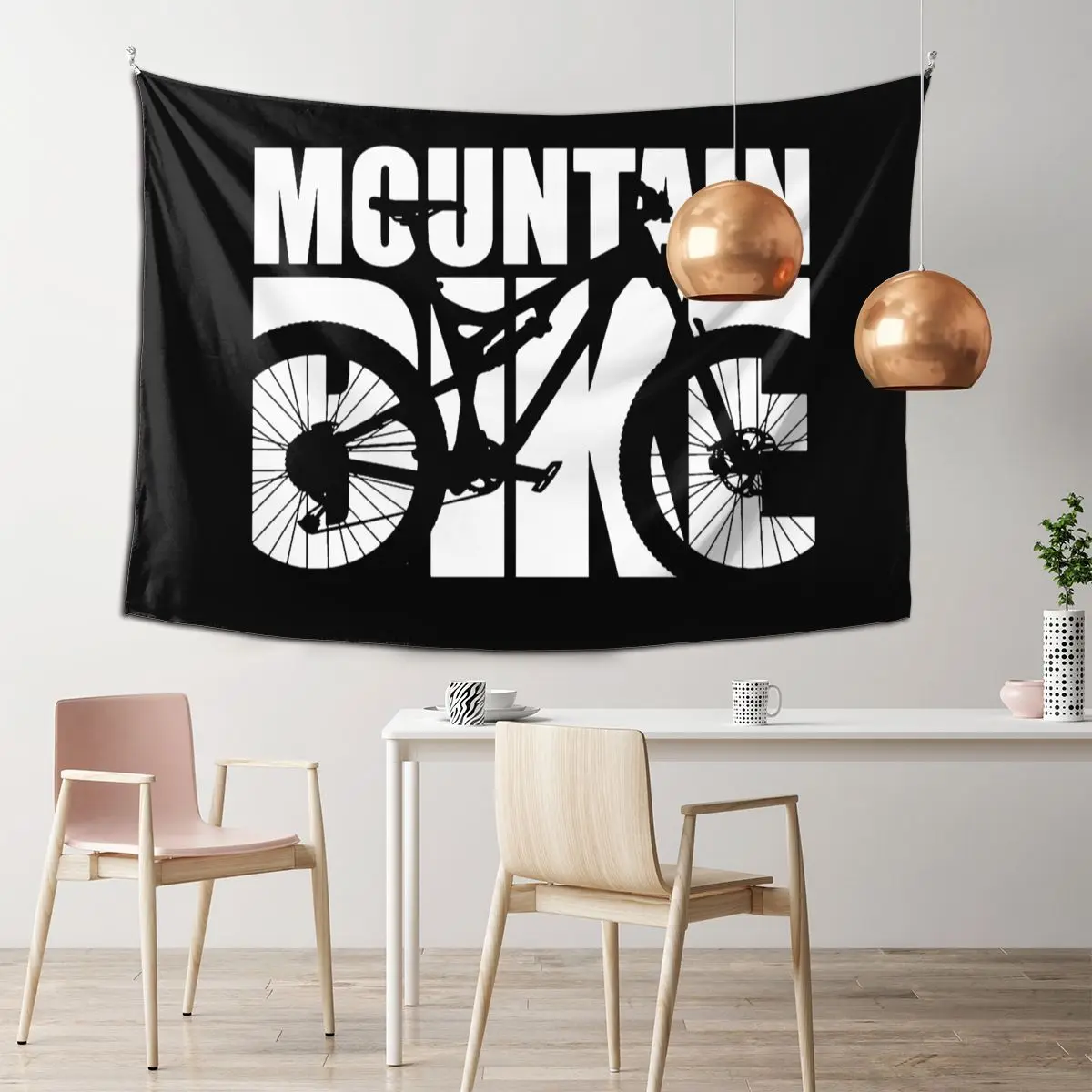 

Mountain Bike MTB Cycling Tapestry Biker Wall Arts Decor Bedroom Hanging Cloth Background Covering Beach Mat
