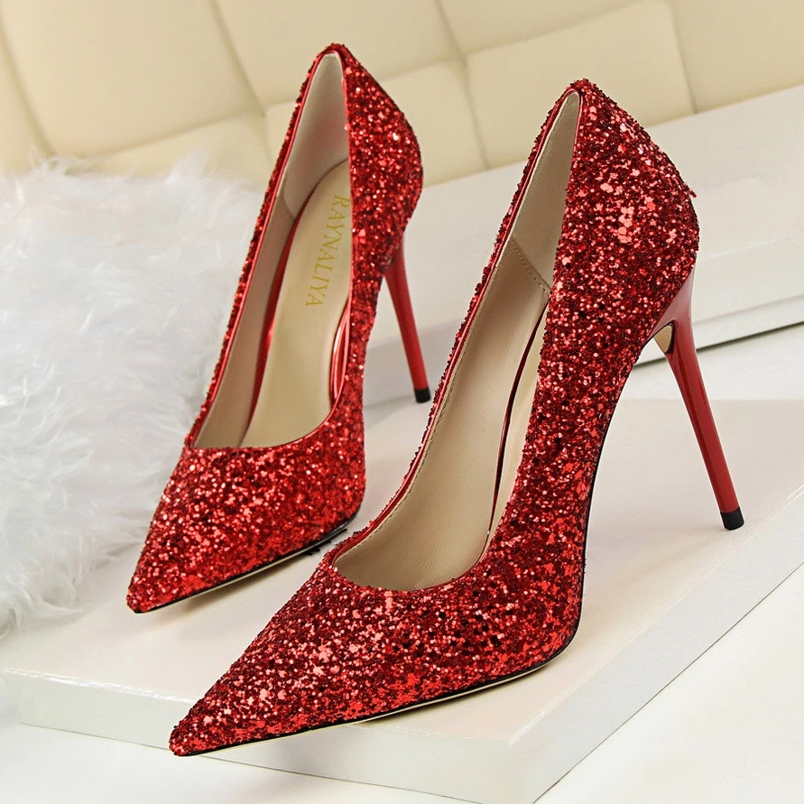 

Woman Pumps Big Size Thin High Heels Women Shoes Fashionq Quality Brand Design Ladies Shoes Sexy Party Pump DS-C0001