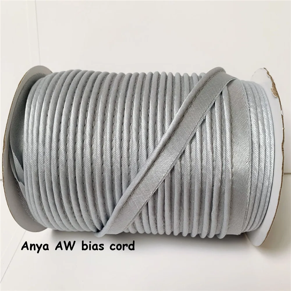 12 мм 52 Цвета атласной косой шнур трубопроводы ручной работы для пошив одежды