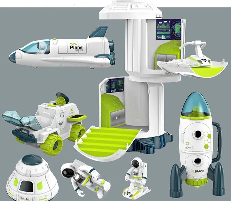 

2021 Puzzle Acousto Optic Space Toys Space Model Shuttle Space Station Rocket Aviation Series