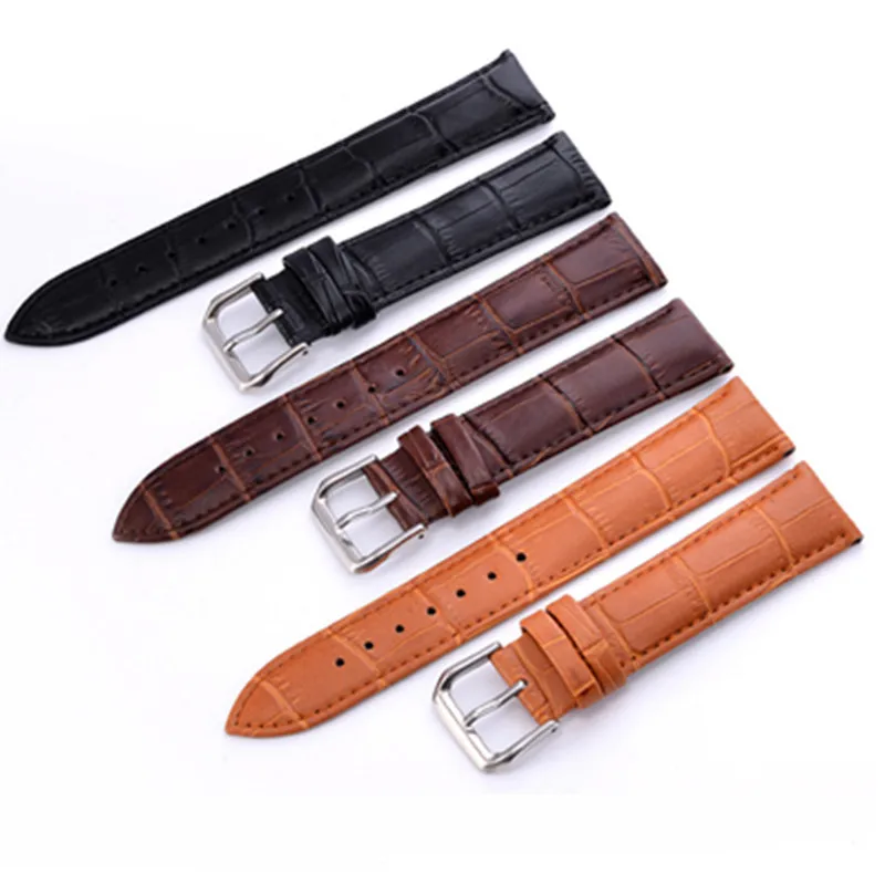Ремешки для наручных часов из натуральной кожи соединитель нержавеющей стали