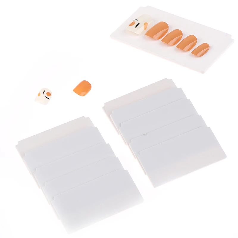 

10X Fake Nail Display Stand Box Show Holder Plastic Partition Plate Storage Case