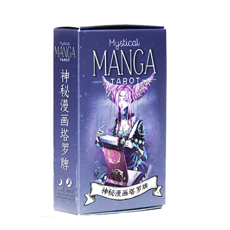 Манга Таро карты Divination игры 12*7 см китайская/английская версия для