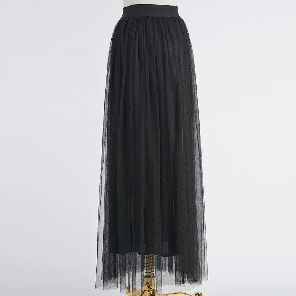 Женская юбка женская распродажа осенне-зимняя длинная Плиссированная в полоску