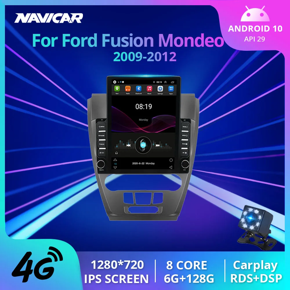 Автомобильный радиоприемник для Ford Fusion Mondeo Mustang 2009 2010 2011 2012 2 Din Android автомобильный