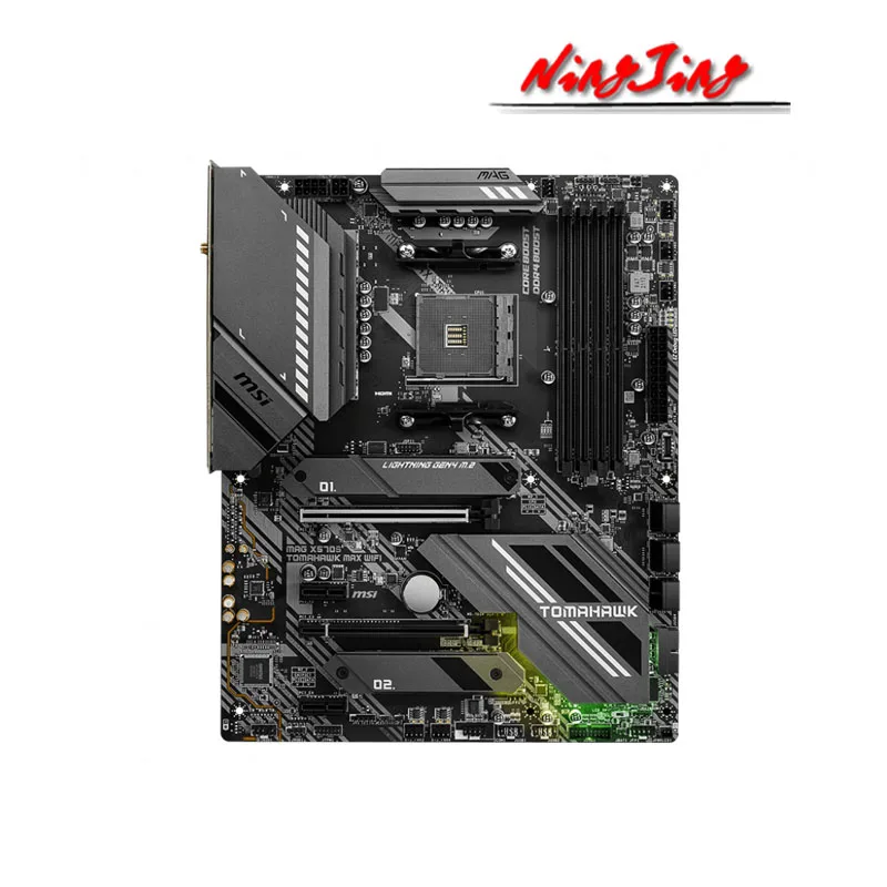Материнская плата MSI MAG X570S TOMAHAWK MAX WIFI Tomahawk ракета ATX AMD x570 DDR4 5100 (O.C) m.2 SATA 128G Wi-Fi 6