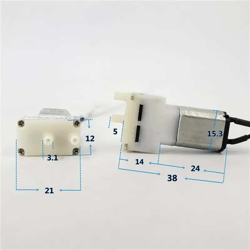 JQB1523018 крошечная мини 030 воздушный насос для воды DC 5V 6V кислородный 80Kpa 1.1LPM DIY
