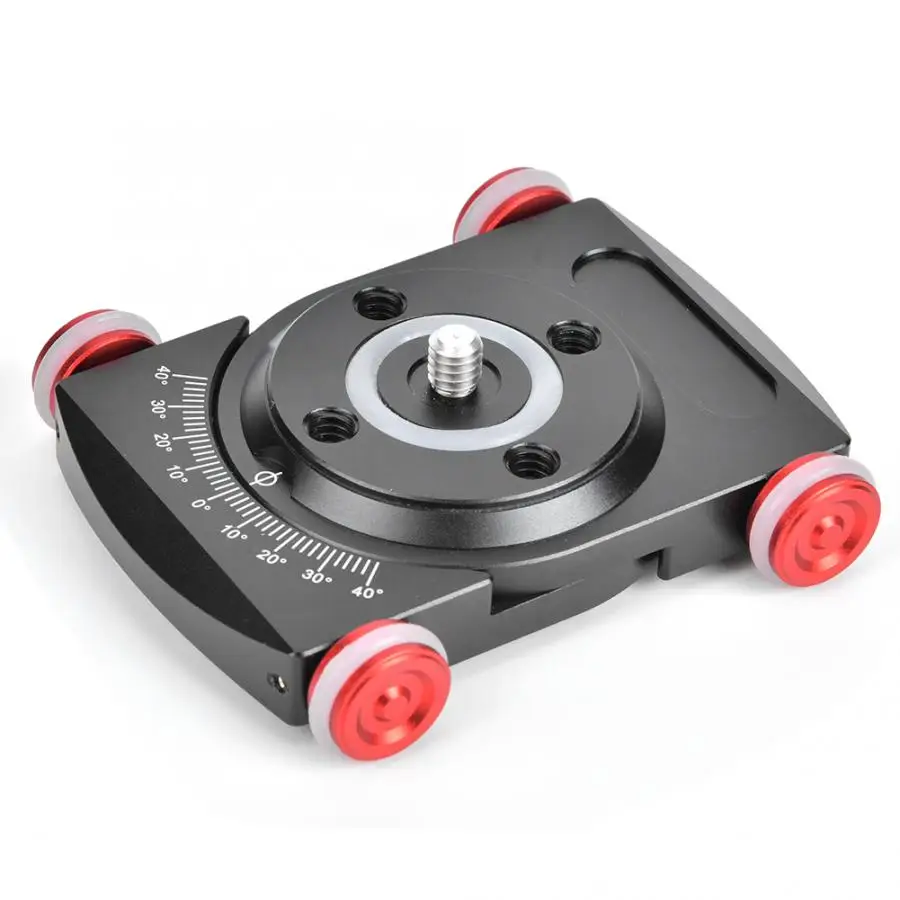 Передвижная скользящая тележка для фотосъемки регулируемая красная