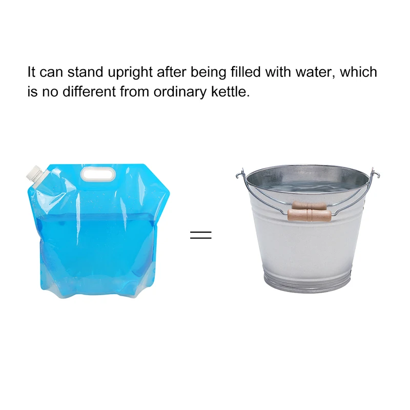 2 шт./лот 10л 5л портативный складной мешок для хранения воды открытый гидратация