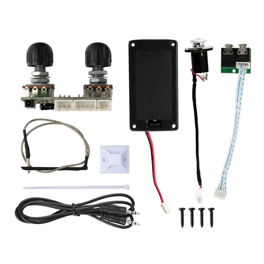 

Ukulele Pickup Set Amplifier W/ 3.5mm Jack Cord For Bass Ukulele Parts