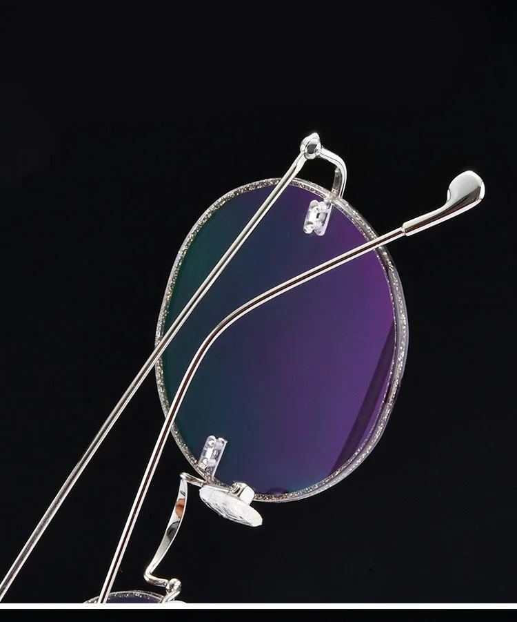 Круглые очки в оправе новые женские оптические Серебристые пудры Oculos очки Gafas Opticas Lesebrille очки