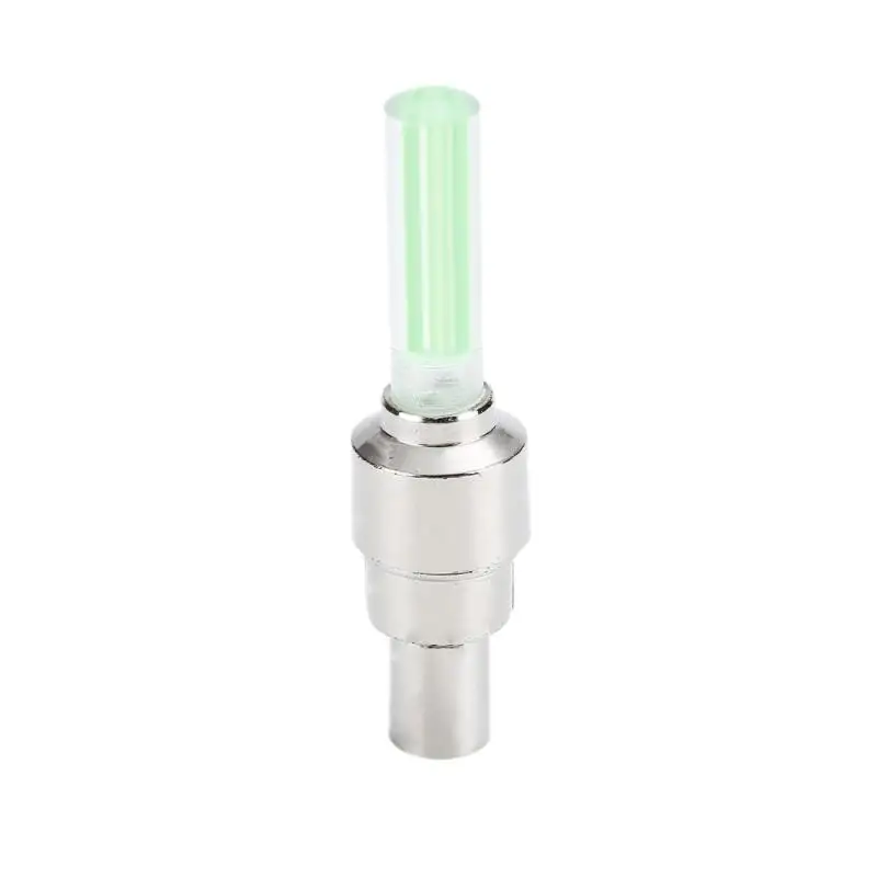 4 Colors Bike Light Mountain Road Cycling Spoke LED Lamp Tyre Tire Valve Caps Wheel Spokes LED Bicycle Lights TSLM2 - Цвет: Green