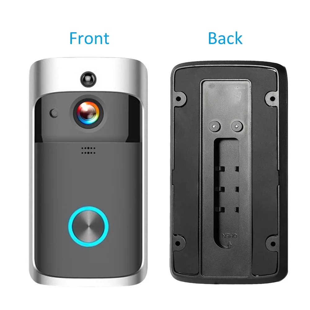 

Smart WIFI Wireless Video Doorbell Remote PIR Monitor Intercom Doorbell with Chime Apartment IR Alarm Wireless Security Camera