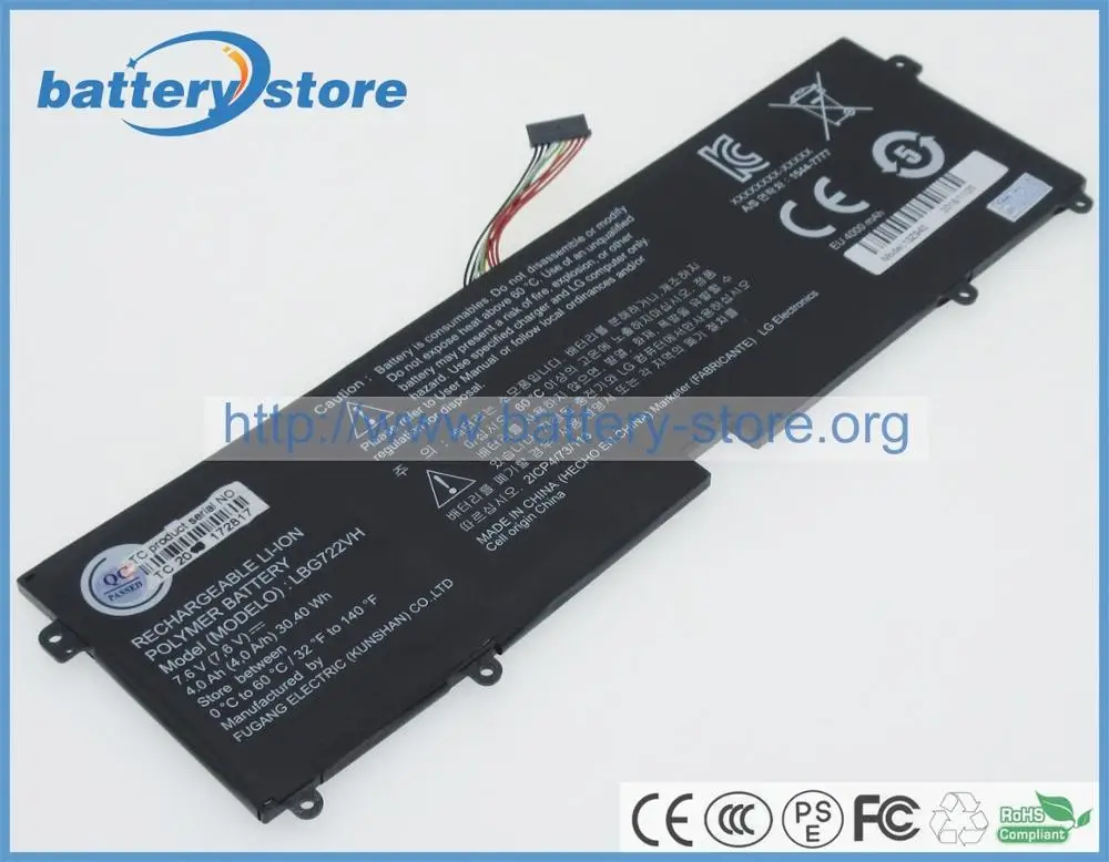 Новый Аккумулятор LG 7 6 В 30 4 Вт LBG722VH LBP7221E для ноутбука Gram 13z940 13ZD940 15Z960 15ZD950
