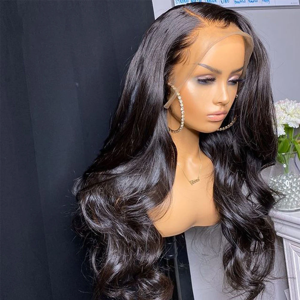 

Body Wave Jewish Wigs Brazilian Human Hair Natural Color Swiss Lace Top Wig Virgin Hair Wigs For Black/White Women Glueless Soft