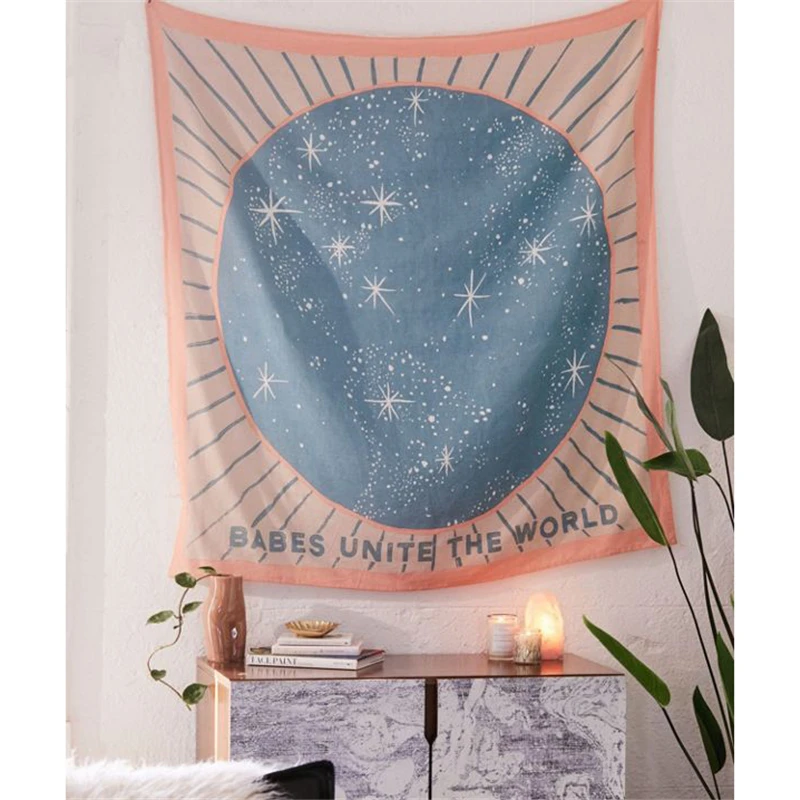 Гобелен в стиле хиппи мандала настенная ткань магнолия змея таро цветочная Декор