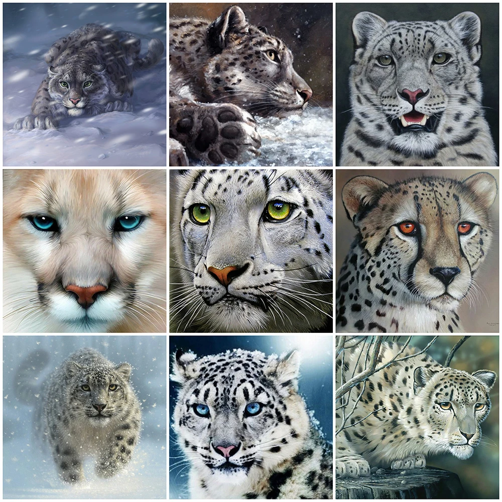 

Evershine Diamond Painting 5D Leopard Full Square Diamond Embroidery Animal DIY Needlework Winter New Arrival Handmade Gift
