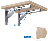 2 pieces folding heavy duty shelf bracket bench table folding shelf or bracket max load 550lbs