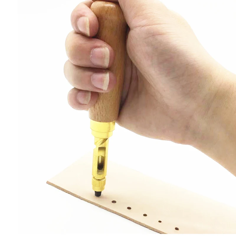 Автоматическая пробойник для ремней сменный Mute поворотный пробивая дыроколы