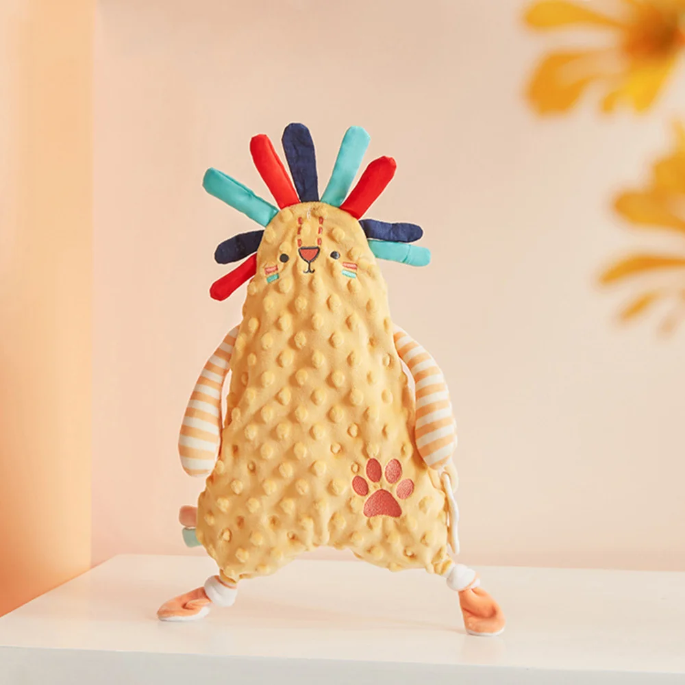 

Comfortable Pacifying Doll Towel Adorable Lion Pattern Chewing Towel