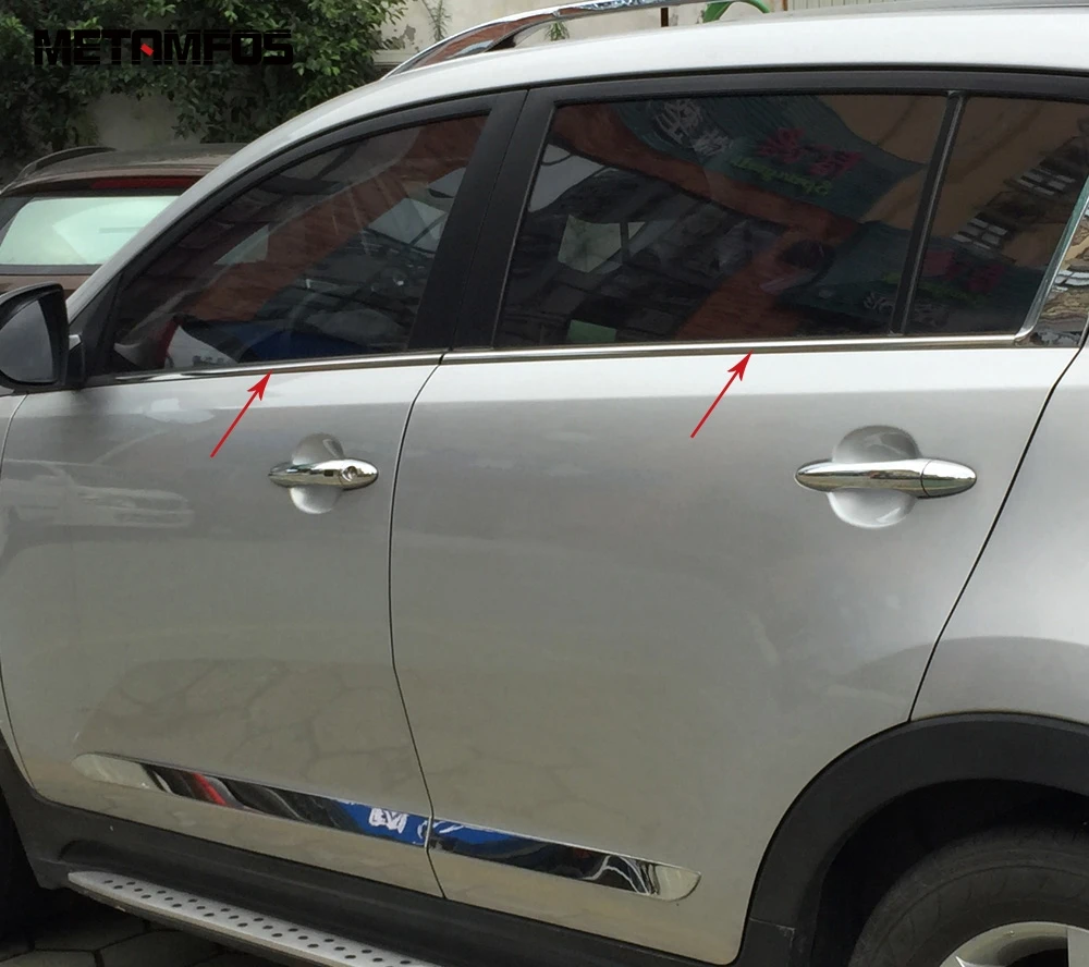 Накладка на нижнюю оконную раму для Kia Sportage 2010 2011 2012 2013 2014 декоративная наклейка