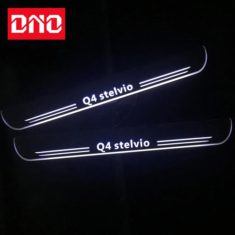 

DNO Trim Pedal LED Car Light Door Sill Scuff Plate Pathway Dynamic Streamer Welcome Lamp For Alfa Romeo Stelvio Q4