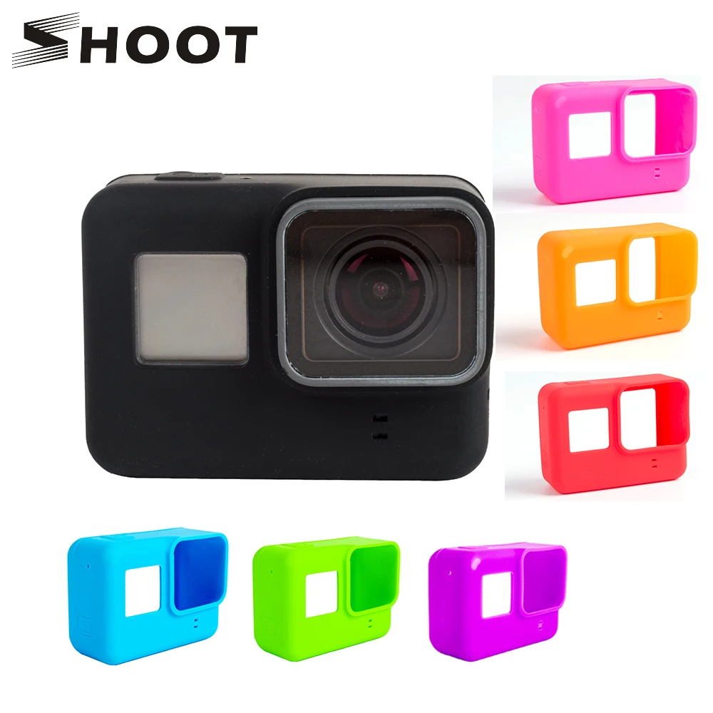 Мягкий силиконовый защитный чехол для GoPro Hero 7 6 5 Black Sports Cam Mount case для Go Pro Hero 5 6 Аксессуары для экшн-камеры