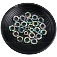 2 50 pcs natural abalone shell round circle beads for earring necklace making lots shell spacer beads lots wholesale2 holes