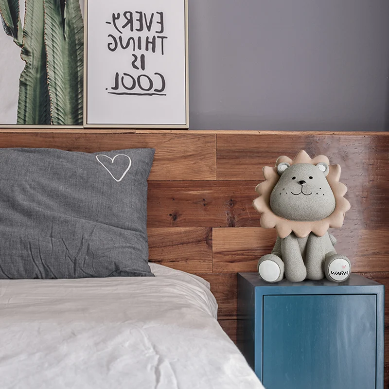 Смоляная свинья льва Милый мультфильм детская комната спальня офисный шкаф