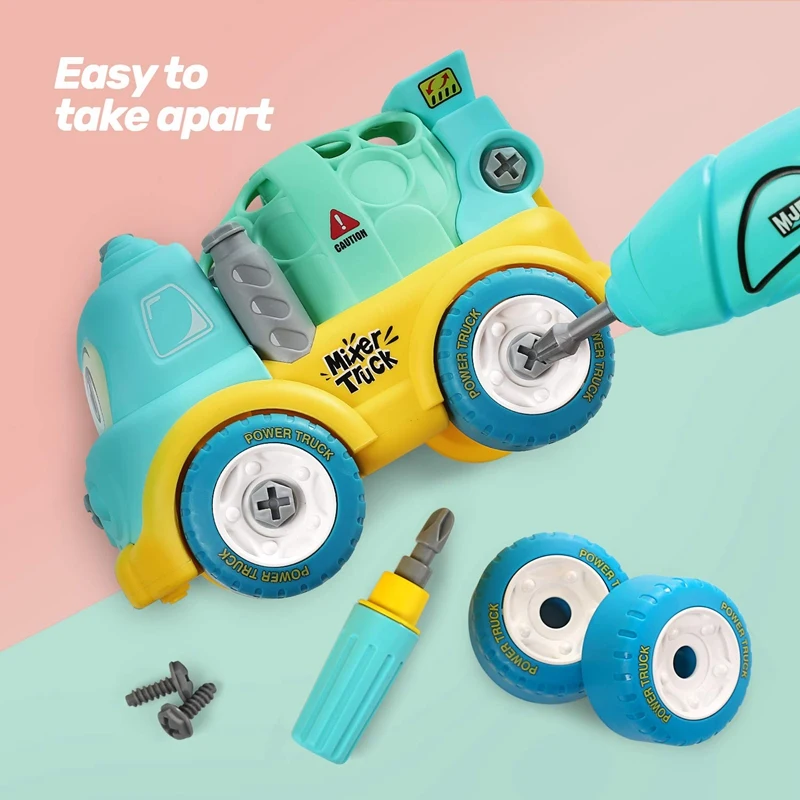 Разборные игрушки строительный грузовик мультяшный автомобиль игрушка для