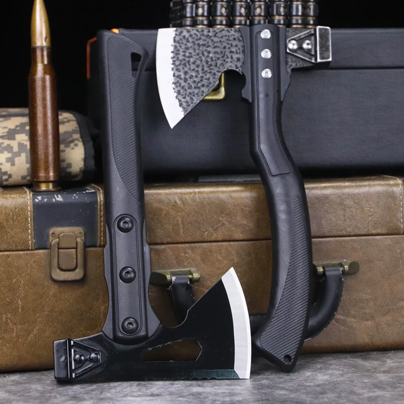 Черный тактический топор для кемпинга ручка из АБС многофункциональный уличный