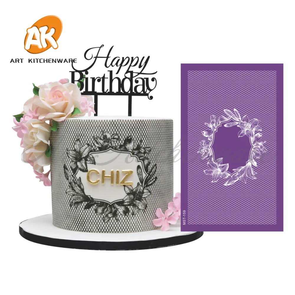 Волшебная рамка цветочный трафарет для торта инструменты украшения свадебного