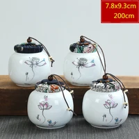1pcs storage tank teapot canned puer stoneware oolong tea chinese porcelain ceramic pot tea pot kungfu locker
