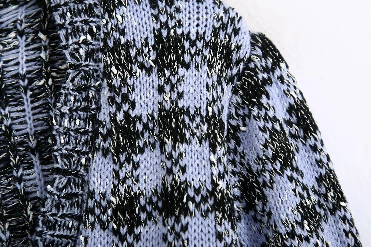 

Cardigan Sweater Vintage V-Neck Long Sleeve Knitted Sweater Women Plaid Warm Button Slim Casual Loose Chic Tops 2020 New