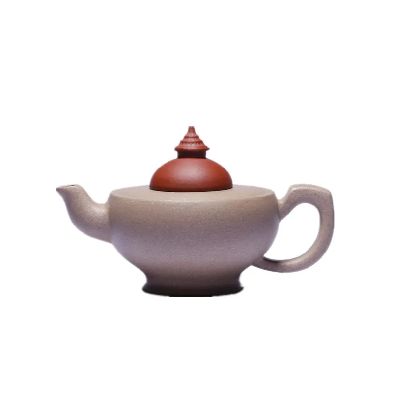 

Yixing zishahu raw ore section mud cement two color pagoda pot Olympic Games