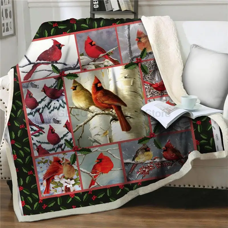 

Werfen Decken vogel 3D Samt Plüsch Decke Bettdecke sofa Sherpa Decke Couch Quilts Abdeckung Reise sofa einfach waschen Home Text