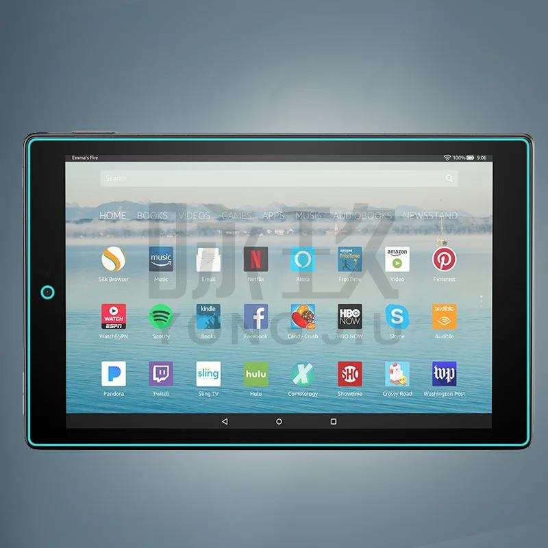 

Tempered Glass Screen Protector Film for Amazon Kindle Fire HD10 HD 10 2015 2017 2019 10.1" 10.1inch Tablet