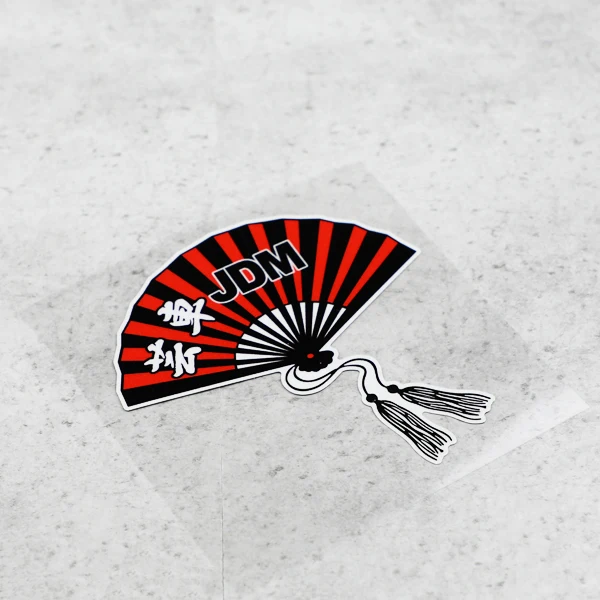 

Стильные наклейки GalonDecoG026 JDM с веером и царапинами, водонепроницаемая наклейка на лобовое стекло для мотоциклетного шлема