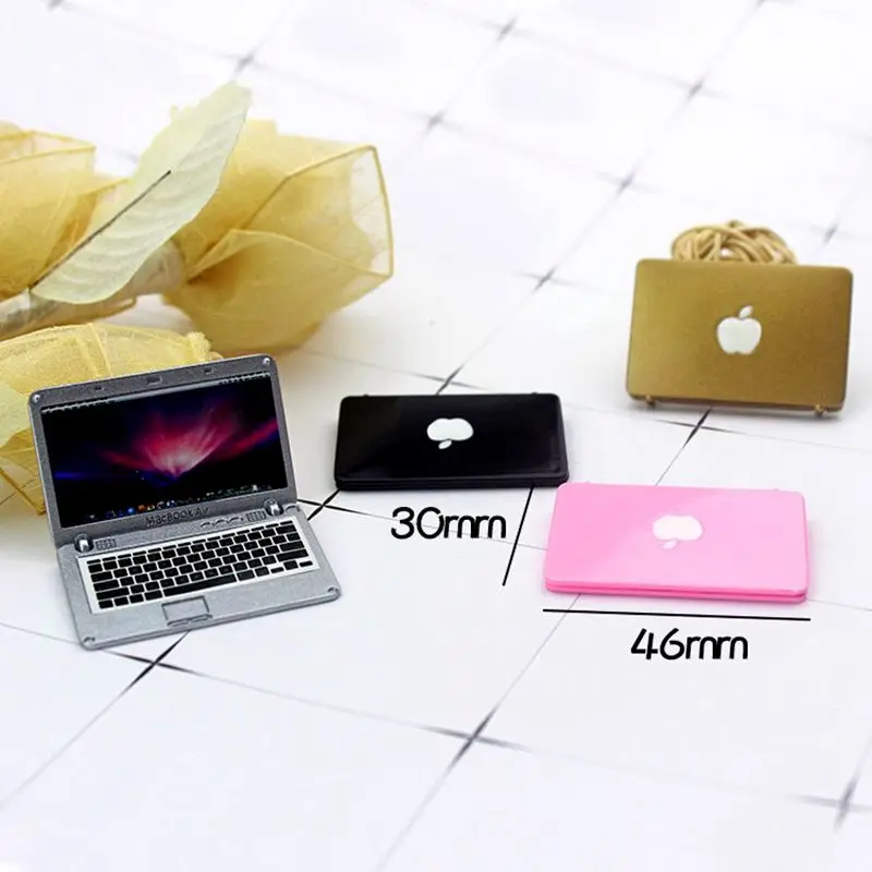 fashion dollhouse accessories 3 itemslot random mini phone ipad laptop computer miniature furnitures for barbie christmas gift free global shipping