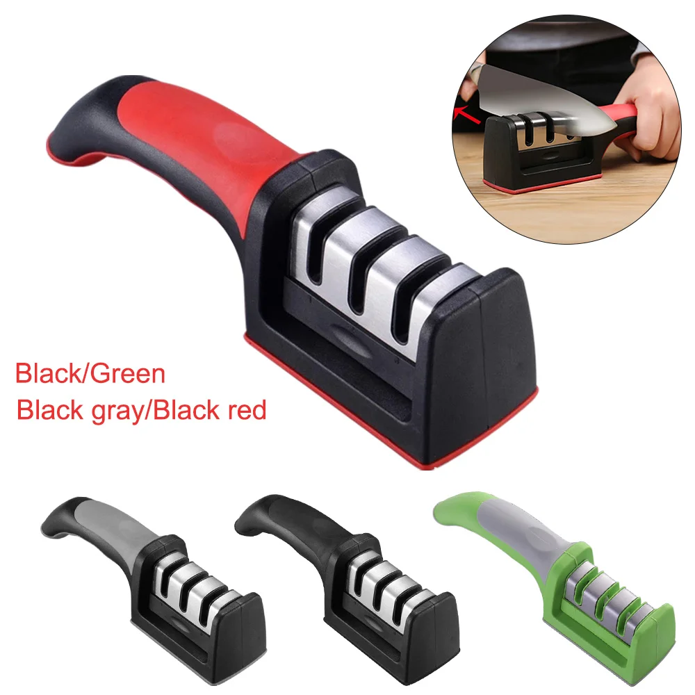 3 Stages Professional Knife Sharpener Quick Kitchen Manual Scissors Grinder Sharpening tungsten diamond Ceramic Tool | Дом и сад