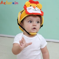soft comfortable helmet hat animal baby safety protective head anti collision adjustable toddler security hat for walking kids