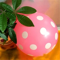 12inch pink dots balloons thickened colorful wave point balloon birthday party decoration custom wedding helium baloon toy