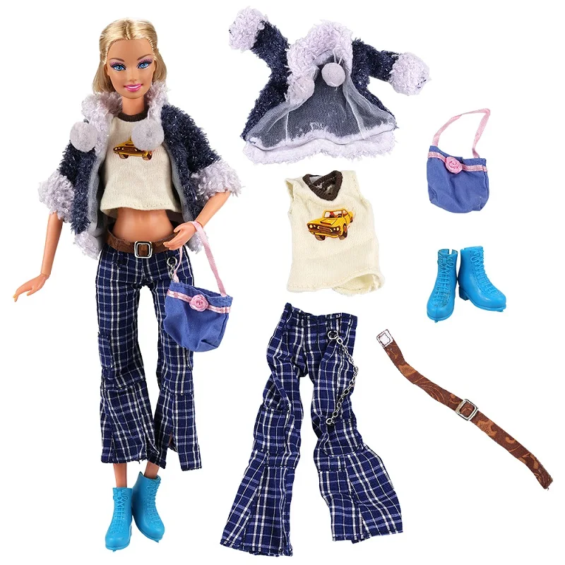 No Doll Новейшая аксессуары ручной работы Одежда куклы обувь для Барби игры Лучший год рождественский подарок детские игрушки DIY подарки - Цвет: No Doll
