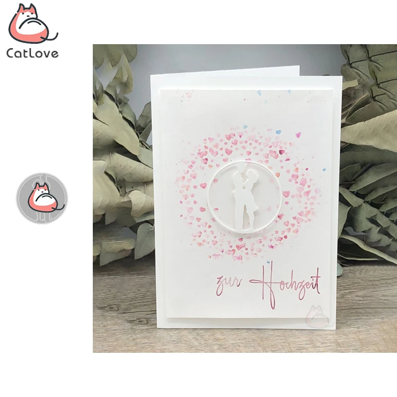 Catlove обнимательные мужские и женские круглые металлические режущие штампы