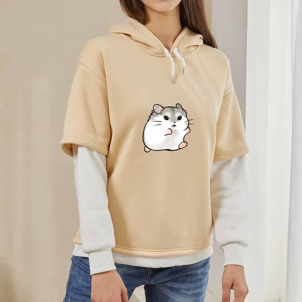 

Искусственные худи из двух предметов, Женская винтажная толстовка с графическим принтом в стиле Гвинеи в стиле оверсайз, в стиле Харадзюку, ...